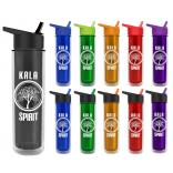 16 oz. Double Wall Insulated Bottle with Flip Straw Lid