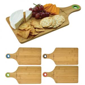 Bamboo Cheese/Cutting Board with Silicone Ring