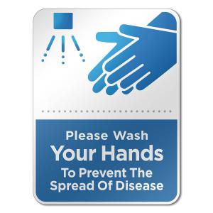 6&quot; x 8&quot; Hand Wash Reminder Sign