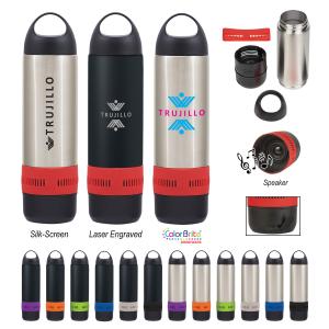17 Oz. Stainless Steel Rumble Bottle With Speaker