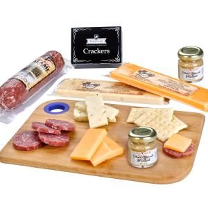 Bamboo Cutting Board with Meat and Cheese Set