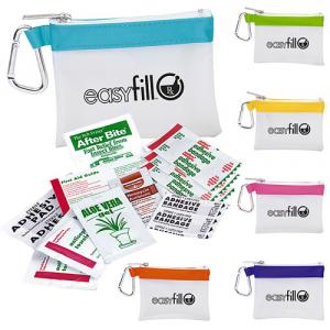 Frosted Carabiner First Aid Kit