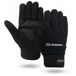 Waterproof &amp; Winter Lined Black Touchscreen  Mechanics Gloves
