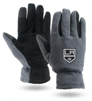 Winter Lined Fleece &amp; Leather Touchscreen Gloves