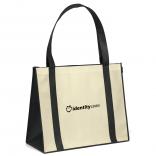 Zippered Natural Color Poly Tote