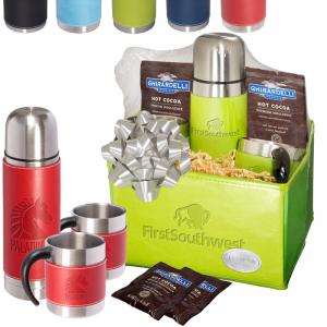 Tuscany Thermos &amp; Cups Ghirardelli Cocoa Set