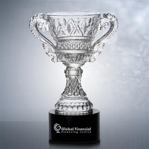 Large Crystal Trophy Cup 