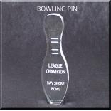 Bowling Theme Acrylic Award/Paperweight