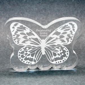 Butterfly Shaped Acrylic Awards/Paperweight