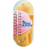 Full Color Oval Shaped Indoor/Outdoor Thermometer