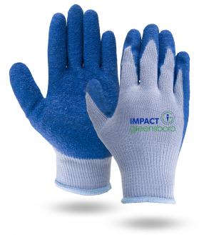 Breathable Blue &amp; Gray Palm Dipped Freezer Gloves