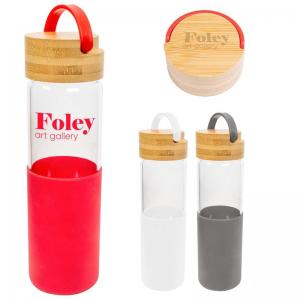 20 oz. Niles Glass Bottle with Silicone Sleeve