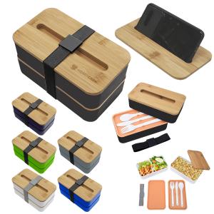 Kobe Stackable Bento Box with Phone Stand