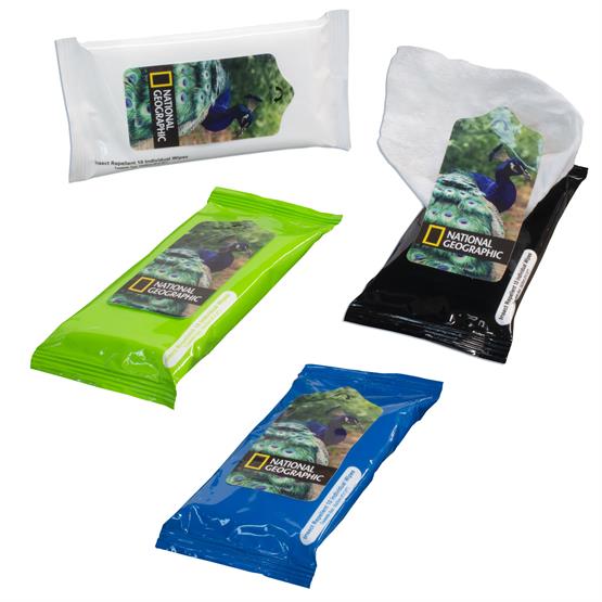 10-pack Deet-Free Insect Repellent Wipes 