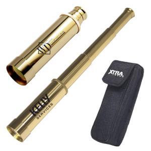 Solid Brass Telescope with Case