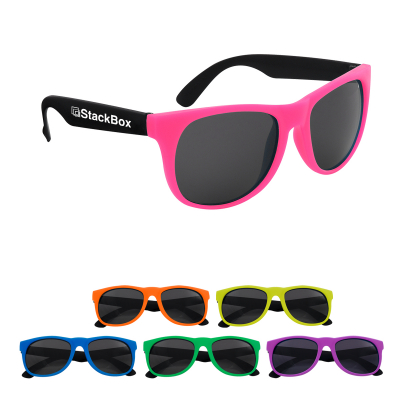 Neon Rubberized Sunglasses