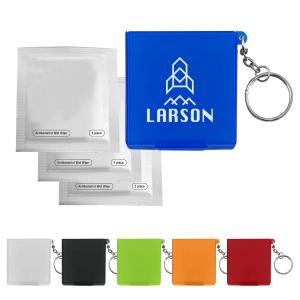 Antiseptic Wipes in Keychain Carrying Case