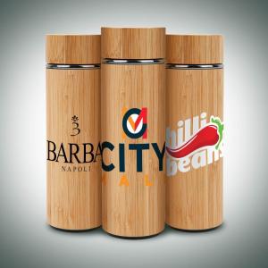 16 oz. Vacuum-Sealed Eco Bamboo Bottle