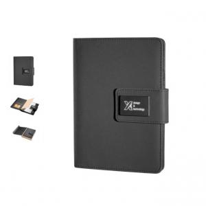 SCX Design Notebook Padfolio with Power Bank 4000 mAh