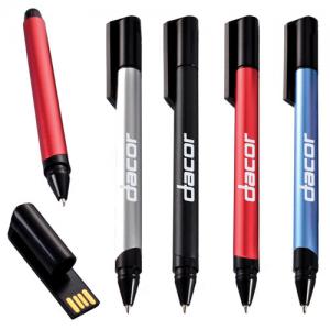 Brushed Metal Pen with USB Drive