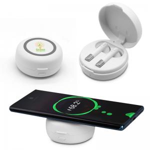 2-in-1 Wireless Earbuds and Charging Pad