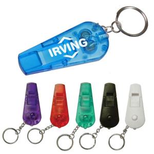 Whistle Keychain with Flashlight