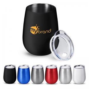 10 oz. Stainless Steel Wine Tumbler with Lid