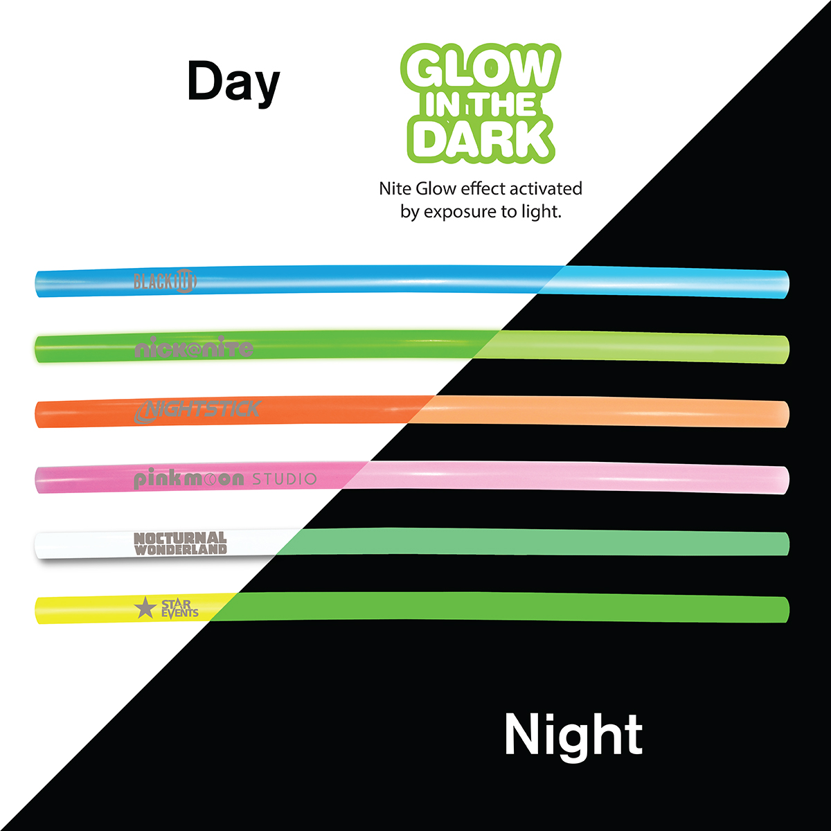 Glow in the Dark Reusable Straw