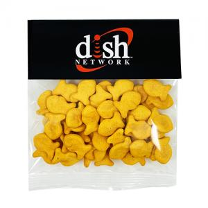 1 oz Goldfish Crackers in Custom Header Snack Bags