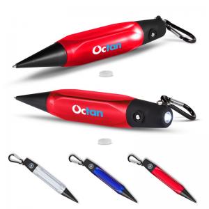LED Flashlight Pen with Carabiner