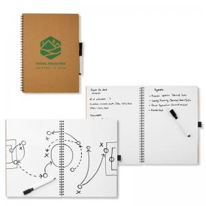 Dry Erase Notebook with Recycled Cover
