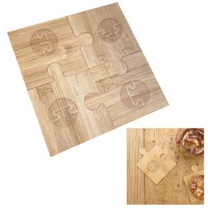 Bamboo Puzzle Coaster Set