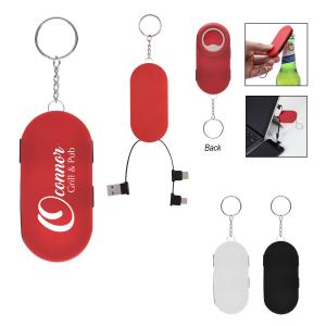 Charging Cable/Bottle Opener Keychain