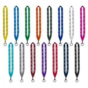 3/4&quot; Polyester Lanyard with Metal Crimp