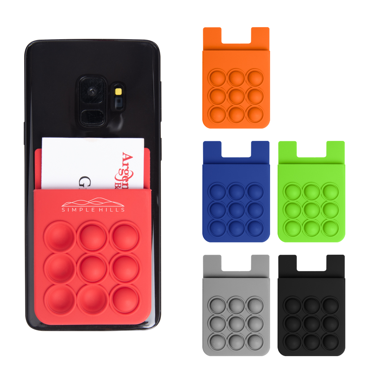 Push Pop Cell Phone Wallet