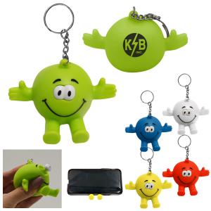 Eye Popping Stress Reliever Phone Stand with Key Ring