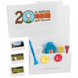 Matchbook Golf Packet with Tees and Divot Tool