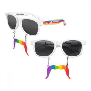 Pride Theme Mustache Sunglasses