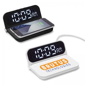 Multi-functional Foldable Alarm Clock &amp; Wireless Charger 