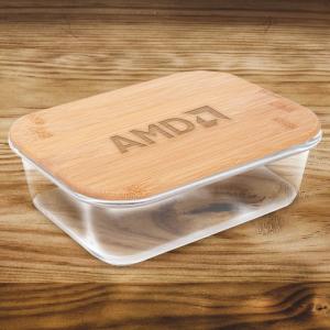 32Oz Food Storage Container with Bamboo Lid