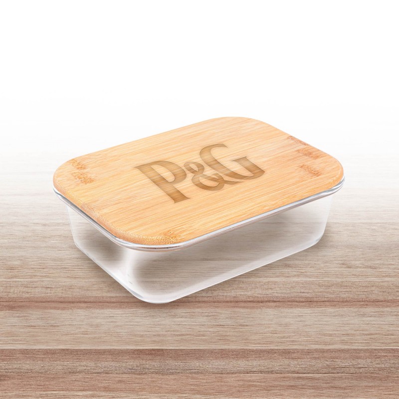 20Oz Food Storage Container with Bamboo Lid