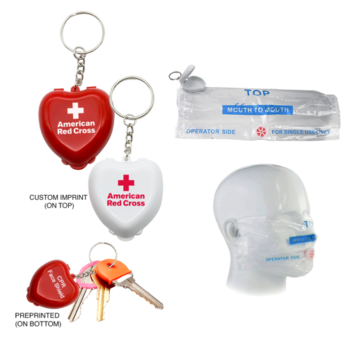 Custom CPR Mask Key Chains