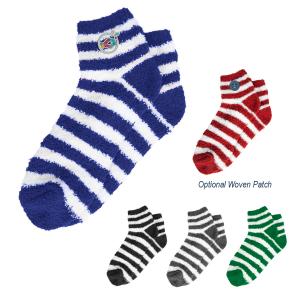 Madison Fuzzy Stripe Socks 
