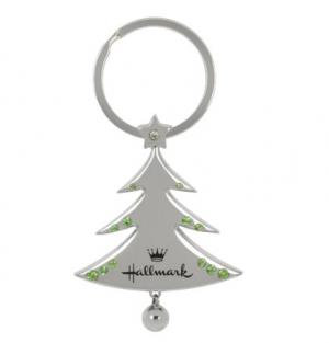 Festive Christmas Tree Keychain