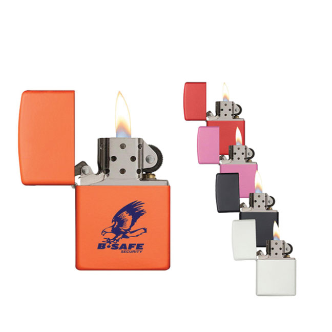 Custom Printed Zippo Matte Color Windproof Lighters