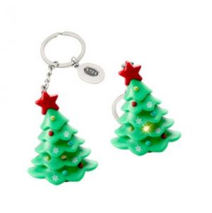 LED Christmas Tree Keychain