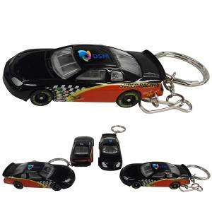 Nascar Die Cast Keychain With Side Racing Graphics 