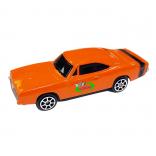 1969 Dodge Charger in Orange Die Cast Car
