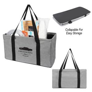 Collapsible Heathered Trunk Organizer