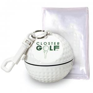 Golf Ball Rain Poncho Clip